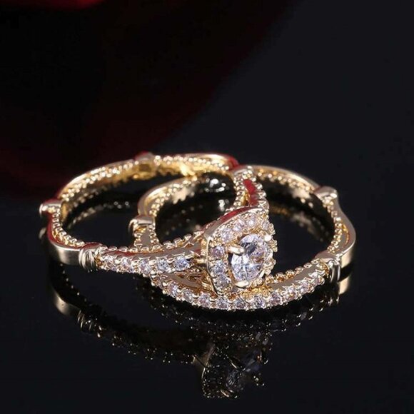 Grace Bridal Set - Solid Brass - AAA  Austrian CZ - Picture 4 of 8